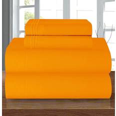 Lakan - Microfiber Underlakan Elegant Comfort Luxury Soft Underlakan Orange (259.1x228.6cm)