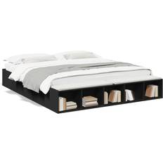 vidaXL Engineered Wood Black 183 x225.5 cm