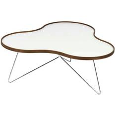 Swedese Bord Swedese Flower 45 Walnut/White/Chrome Soffbord 84x90cm