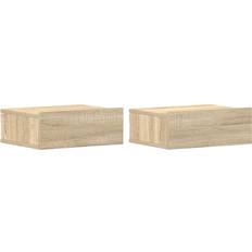 vidaXL 800313 Sonoma Oak Bedside Table 30x40cm 2pcs
