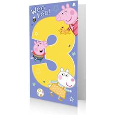 Babies Cards & Invitations Peppa Pig Age 3 Birthday Card With Envelope