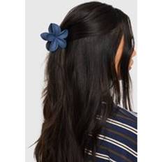 Hair Products boohoo Womens Navy Flower Claw Clip One Size