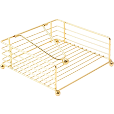 Järn Servetthållare Shein Iron Vertical Square Gold Servetthållare