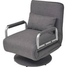 Bäddfåtöljer vidaXL Swivel Dark Grey Fåtölj 80cm