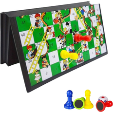 Snake And Ladder Chess Magnet Folding Portable Checkers Outdoor Leisure Puzzle Chess Set Board Games Checkers Chess Travel Game Family Fun Toy Christ