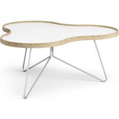 Swedese Flower 39 White/Oak/Chrome Sofabord 84x90cm