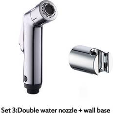 Bidets Greenzech Double Water Nozzle Wall Base Bidet Sprayer Set