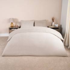 Brentfords Teddy Fleece Duvet Cover Beige (230x220cm)