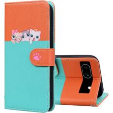 GANGXUN Google Pixel 7a Leather Case Flip Cover