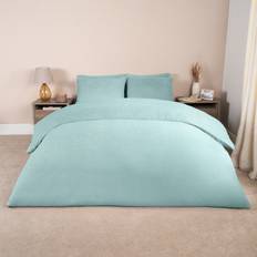 Brentfords Teddy Fleece Duvet Cover Blue (230x220cm)