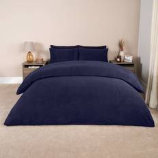 Brentfords Teddy Fleece Duvet Cover Blue (230x220cm)