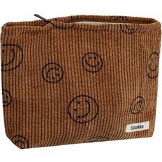 Brown - Women Cosmetic Bags Tianfu Corduroy Aesthetic Cosmetic Bag - Brown