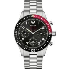 Bulova Armbåndsure på tilbud Bulova Marine Star 98B451 Sort Kvarts Herreur