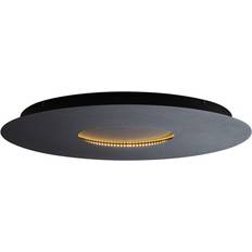 QAZQA Takplafonder QAZQA Modern Taklampa Svart 60 cm LED 3-stegs Takplafond