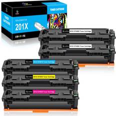 LeciRoba 201X Toner Cartridges for HP 201X 201A CF400X CF400A CF401X CF401A CF402X CF403A