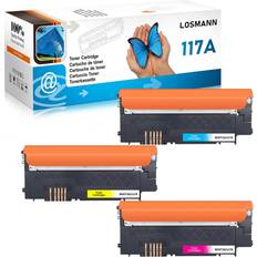 LOSMANN Toner Set Compatible HP 117A Toner with Chip for HP Colour Laser 150a
