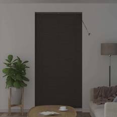 Aluminium - Grå Gardinlængder vidaXL Vinduesskærm Med Gardiner Andet Mørkegrå 100 x 220 cm Aluminium
