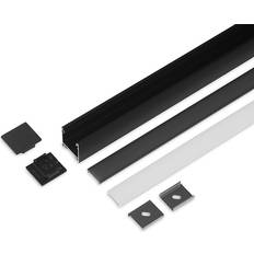 Aluminiumsprofil Model L 20mm Strip Sort