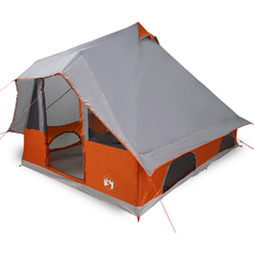 vidaXL Familie Telt Tipi Grå Orange 8-Personers