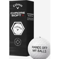 Callaway Chrome Soft X Golfbolde med Tekst 3-pak