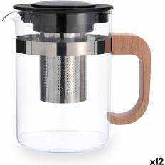 Transparent Teapots Quid Transparent Glass Tubin Set of 12 Teapot