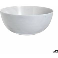 Multicoloured Salad Bowls Luminarc Diwali Granit Marb Bicoloured Glass 21 cm Pack 12 Salad Bowl