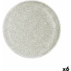 Dinner Plates Bidasoa Hydrozero Beige Ceramic Flat Element Ø 25 cm Set of 6 Dinner Plate