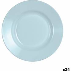 Glas Djupa tallrikar Luminarc Plumi Paradise Azu Blå Glas 24 Enheter Djup tallrik