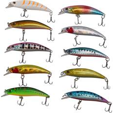 Fishing Equipment Kopinma 10PCS Lot Internal Coloring Fishing Lures