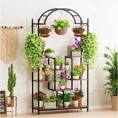 Pots, Plants & Cultivation Unho Indoor Plant Stand Arched Metal Shelf