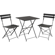 Brafab Ponte - Black Caféset, 1 Bord inkl. 2 Stolar