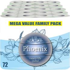 Toilet & Household Papers Phoenix 2 Ply Soft White Toilet Paper Roll 72 Rolls