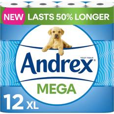 Cleaning Equipment & Cleaning Agents Andrex Classic Clean Mega Toilet Roll 12 Mega XL