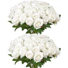 60 St Vita Rosor Konstgjorda Blommor