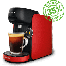 Tassimo Pod Machines Tassimo Finesse Friendly Black Red Coffee Machine TAS163EGB