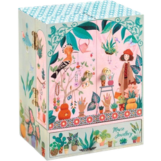 Barn Smycken Djeco Flowery Musical Box - Printed Pink