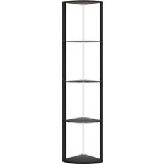 Homcom RGB LED 5-Tier Black Floor Lamp