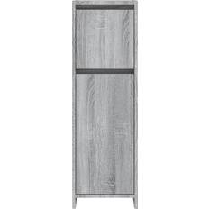 vidaXL Armario De Baño Madera Contrachapada Gris 30 x 30 x 95 cm