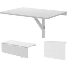 Hvid - Rektangulære Skrivebord Northix Wall-Mounted White Skrivebord 80x60cm