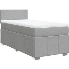 vidaXL 3289244 Light Gray Kontinentalseng 90x200cm