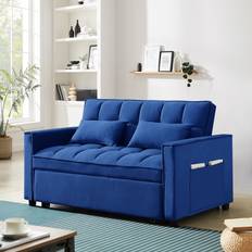 Dinosisco Convertible Cobalt Blue Sofa 55" 2 Seater