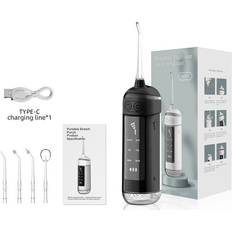 Rechargeable Battery Irrigators HOD Health Elosung L13 Black Electric Water Flosser