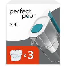 Perfect 2.4L Water Filter Jug Blue
