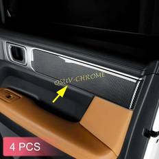 Bodywork 4Pcs Carbon Fiber Interior Door Panel Trims NEW