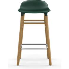 Normann Copenhagen Form Green/Oak Bar Stool 77cm