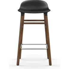 Normann Copenhagen Form Black/Walnut Bar Stool 77cm