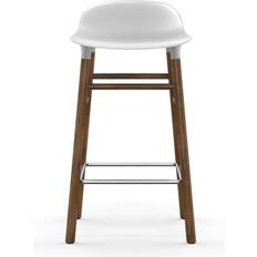 Normann Copenhagen Form White/Walnut Bar Stool 77cm