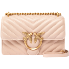 Pinko Mini Love Bag One Chevron - Powder Pink