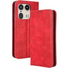 Veanxin Motorola Edge 50 Ultra 5G Retro Leather Case