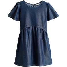 H&M Denim Look Jersey Dress - Dark Denim Blue (1246357003)